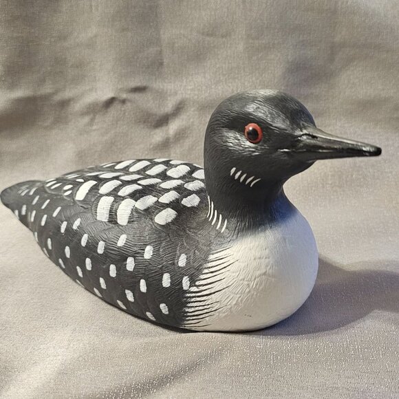 Other - Vintage Loon Decoy 11 inches  x 4.5 inches Signed J. Hughes Dated 1-6-98